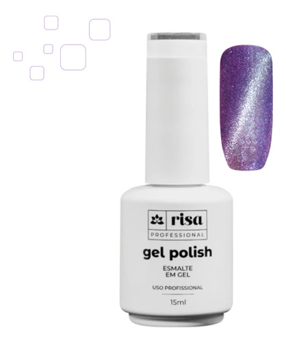 Esmalte Cat Eye Magnético Risa Rc12 15ml Efeito Olho De Gato