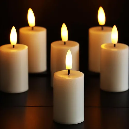 comprar Conjunto De 6 Velas Led Sin Llama Con Temporizador Incorpora
