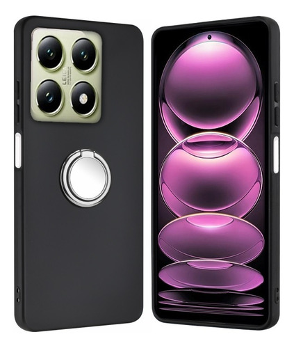 Funda For Xiaomi 14t Pro/poco M4 5g, Con Soporte For Anillo
