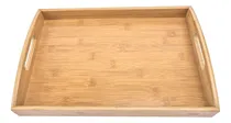 Comprar Bandeja Bambu Madera Servir Manija Asa Desayuno Mesa Cama