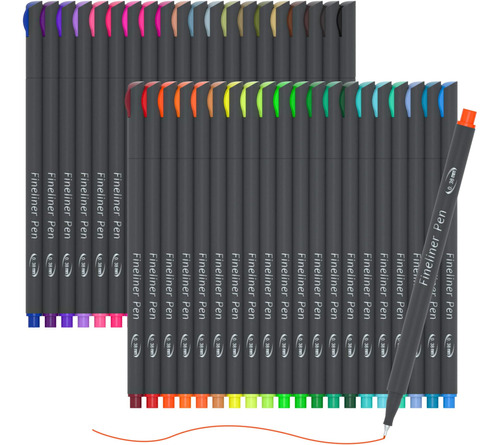 Paquete 46 Bolígrafos Colores Planificador Diario, Lineon 40