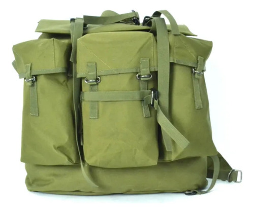 Mochila Tactica Militar Combat 40l Retro Yakeda Bolso Color Verde