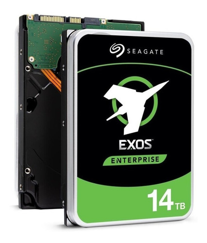Imagen 2 de 2 de Disco duro interno Seagate Exos X16 ST14000NM001G 14TB plateado