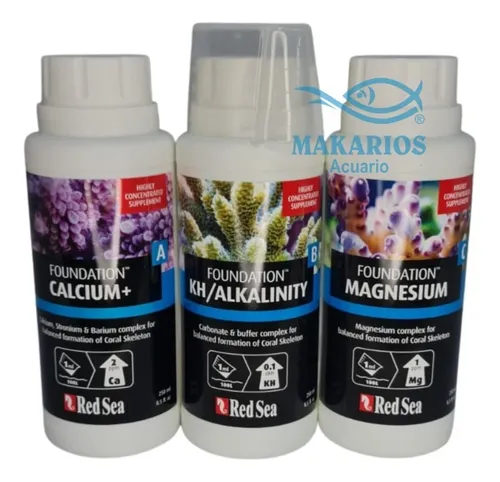 Foundation Abc Pack Red Sea X3 Ca Kh Mg Reef Acuario Marino