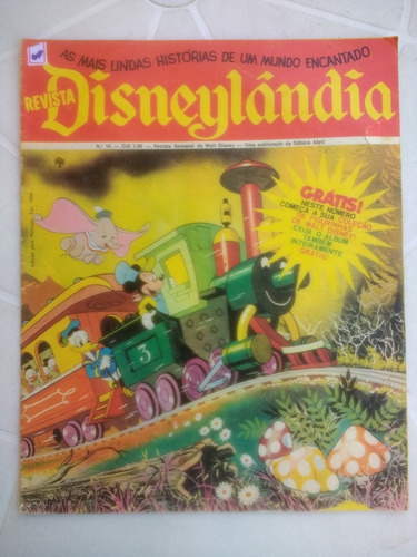 Revista Disneylândia Nº 16 - Editora Abril - 1972