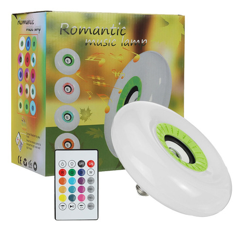 Lampara Led Rgb Con Parlante Bluetooth Control Remoto 48w