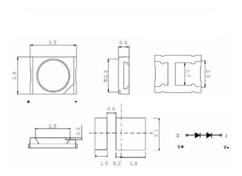 Imagen 3 de 3 de Tira Diodos Led 3v Marcas Alternativas D Tv /lcd(25unidades)