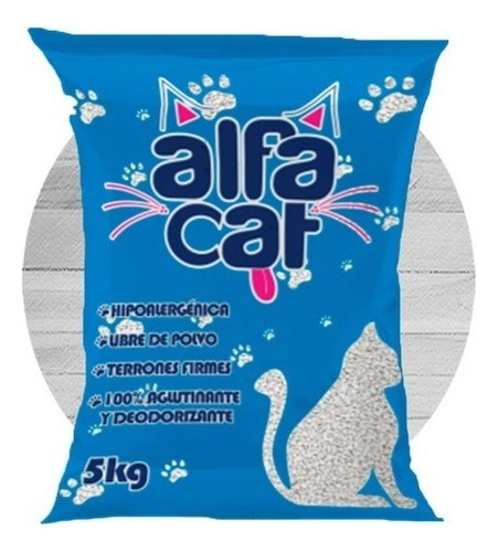 Alfacat 30kg (5 Bolsas De 6kg) Arena Sanitaria Aglutinante