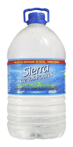 Agua Sierra De Los Padres Mineral Sin Gas Botellon 6,5 L