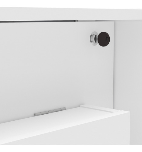 Mesa De Cocina Plegable Vekka Color Blanco