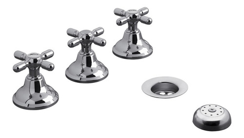 Juego Kit Griferia Baño Completo Fv Newport 0900.03/b2p Cr