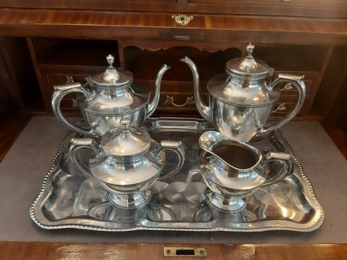 Servicio De Te Y Cafe Metl Plateado Wallace Silver Co