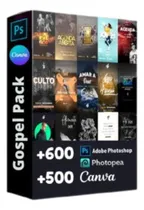 Comprar Pack 1200 Artes Editáveis 100% No Canva -culto- Igreja