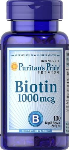 El Orgullo Biotina 1000 Mcg-100 Pastillas De Puritanas