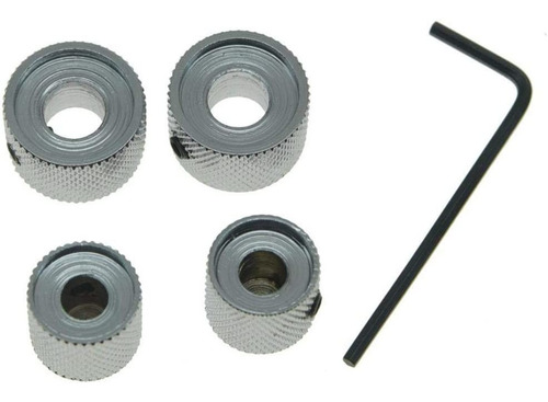 Kaish - Lote De 2 Pomos De Control De Metal Doble Concéntric