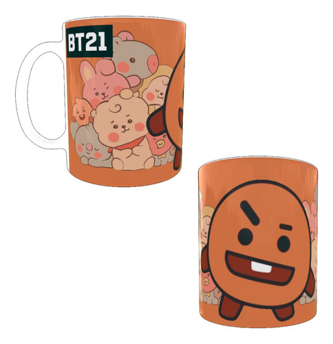 Taza Con Caja Nueva Bts Sanrio Stitch Jack Emily Victor Bt21