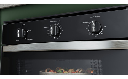 Forno Elétrico De Embutir Consul Cob47be 47l Cor Preto