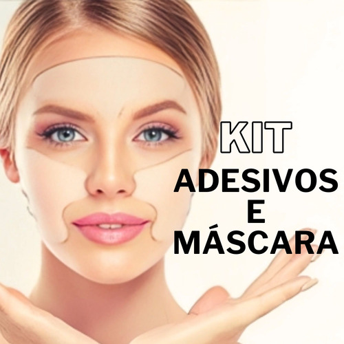 Kit Adesivos Anti-rugas - Rosto-9 + Masc Facial Branca