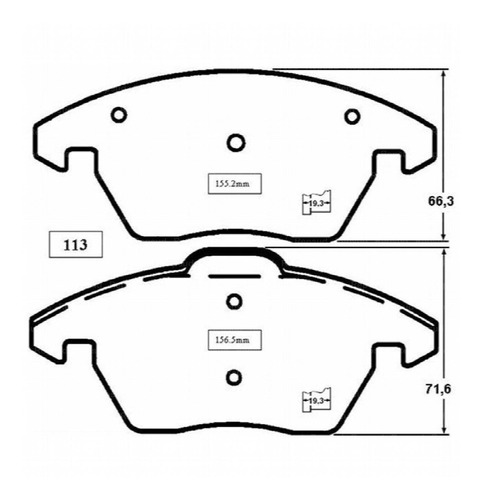 Pastillas Freno Volkswagen Vento 2.5 2006 Dohc Motor Btk