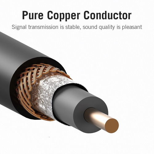 Cable Audio Rca A Rca Coaxial Vention Alta Calidad Sonido 2m