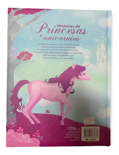 Libro Infantil Cuento De Historias De Princesa Y Unicornios