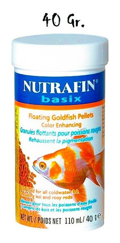 Nutrafin Basix Granulos Flotantes Para Goldfish 40 Gr.