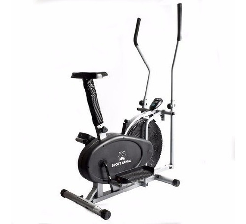 Bicicleta Fija + Caminador Eliptico Combinado Fitness Gym