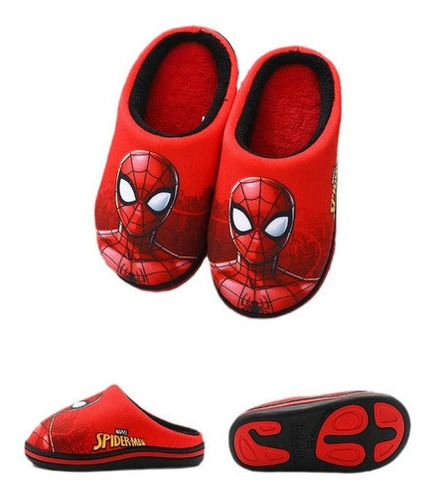 Invierno Niños Indoor Home Spider-man Zapatos De Algodón Con