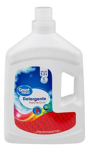 Detergente Líquido Great Value Para Ropa De Color 5.5 L