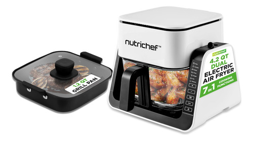 Nutrichef Freidora De Aire Y Parrilla De 4 Cuartos De Galón