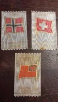 Comprar 3 Banderitas De Seda Marquillas De Cigarrillos Noruega C1