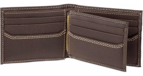 Billetera Levi's Marrón Modelo Exclusivo Levis Diseño De La Tela Lisa