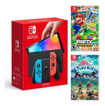 Comprar Nintendo Switch Oled Neon+mario Superstar+pokémon Arceus