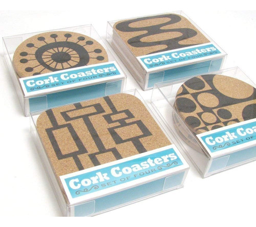 Juego De Posavasos De Corcho De 4 Piezas De Recuerdo Del Est