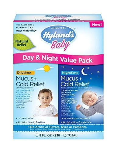 Hylands Baby Mucus Y Cold Relief Day Y Night Value Pack 8 On