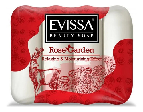 Evissa Beauty Soap Rosa Garden Jabones En Barras 70 Gr