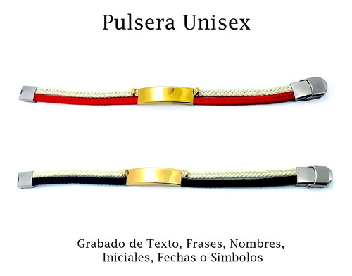 Imagen 4 de 6 de Pulsera Spotify Acero Grabado Láser Alerta Médica 1125·1126
