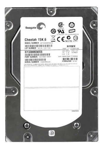 Hd Sas Seagate 300gb 15k 3.5 St3300656ss 9ch066-055 Cor Prateado