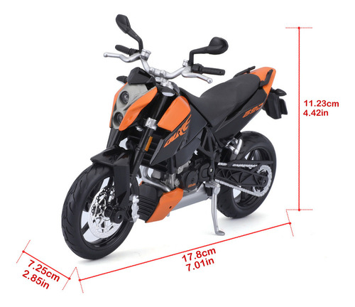 Mbak 690 1/12 Miniatura Metal Moto De Carretera