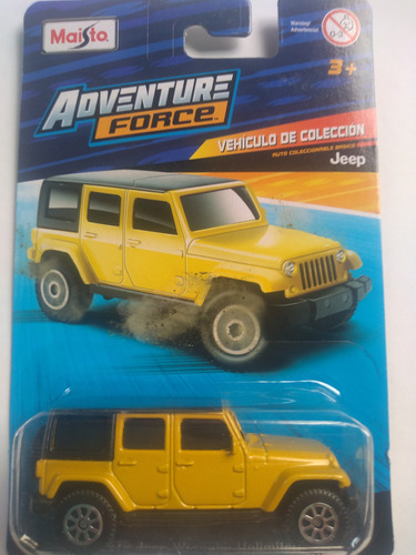 Jeep Wrangler Unlimited 2015 Maisto Color Amarillo