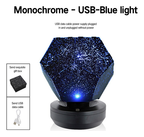 Colorido Estrellado Proyector Led Magia Noche Lámpara