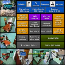 Comprar San Clemente Del Tuyu - Complejo Palmar - Hospedaje, Alquiler, Alojamiento. Casa, Cabaña, Duplex Y Departamento - 4 Personas
