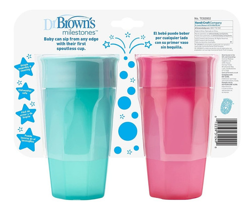 2 Vasos De Transición Dr Browns 360