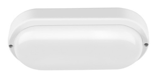 Tortuga Oval Led Exterior Blanco Intemperie Led 18w 220v Color LUZ FRIA 6500K