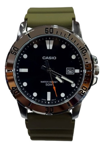 Reloj Casio Mtp-vd01 Acero Resina Cristal Duro 50m Wr Gemma