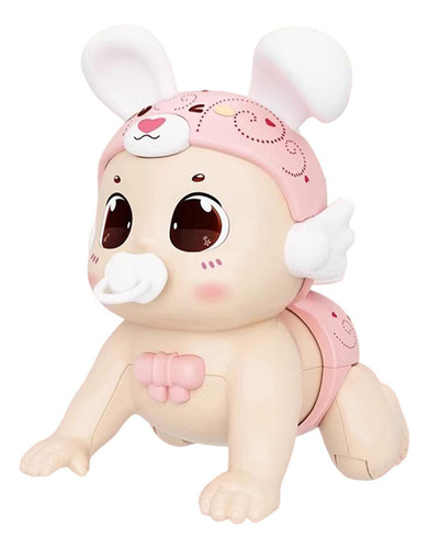 Za Brinquedo De Bebê Engatinhando, Boneca Elétrica De Rosa