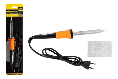 Kit Ferro De Solda 60w C/ Inmetro 220v + Tubo De Estanho Eda