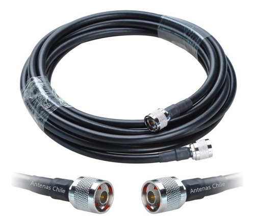 40 Metros Cable Coaxial  Lmr400 Tipo N Macho 50 Ohm