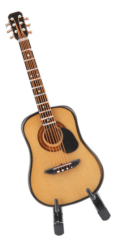 Modelo De Guitarra De Madera En Miniatura Mini Adornos Craft