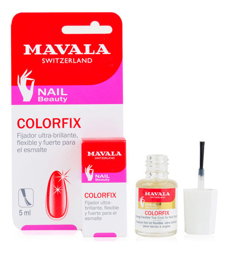 Fijador De Esmalte Mavala Colorfix 5 Ml Color Transparente